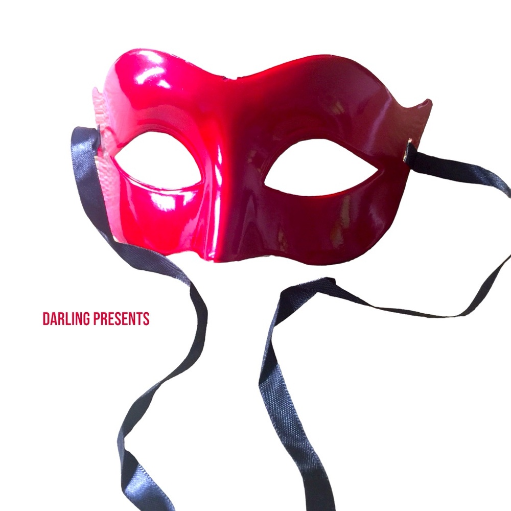 Masquerade Ball Superhero Mask Unisex Color Red